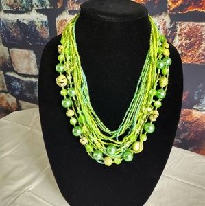 Fun green necklace